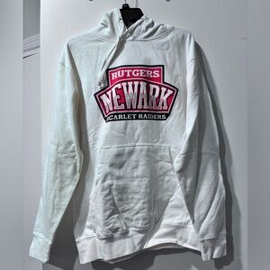 Rutgers Newark Scarlet Raiders White Hoodie